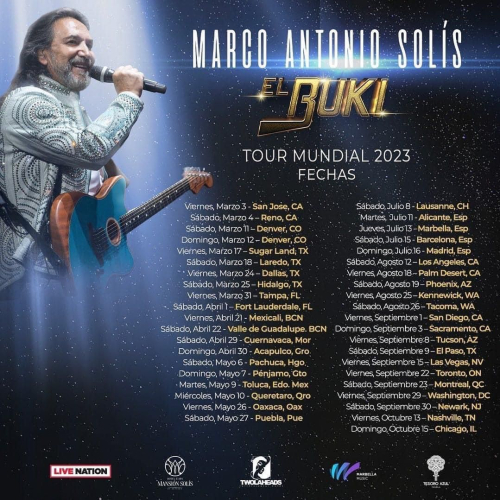 “El Buki Tour 2023”; esto es todo lo que debes saber sobre el regreso de Marco Antonio Solis