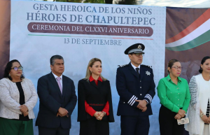 Ceremonia del CLXXVl Aniversario de la Gesta Heroica de los Niños Héroes de Chapultepec en San Pedro Cholula.