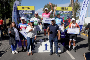 Más de 500 pedalistas participaron en la &quot;Carrera Ciclista San Andrés Cholula&quot;.