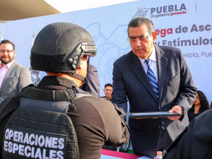 Sin titubeo, gobierno de Puebla combate delincuencia y garantiza mejores condiciones a policías