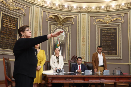 Rinde protesta,Silvia Tanús, como diputada del Congreso de Puebla